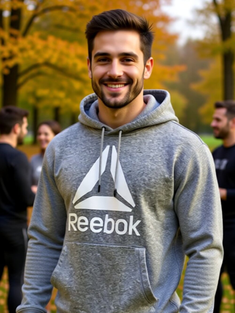 Men’s Reebok Grey 2XL Hoodie — Warm, Comfy, Everyday Favorite
